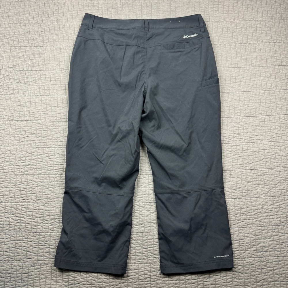 Columbia Womens Omni-Shield Black Capri Hiking Pants Size 14 Outdoors Granola - Picture 4 of 12